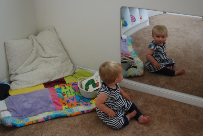 ellie likes her reflection