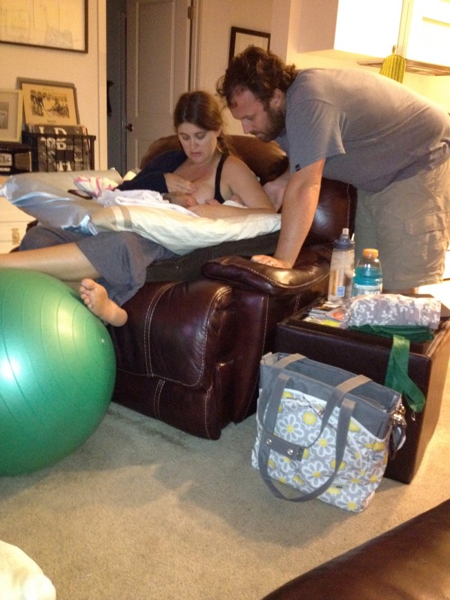 Just beginning the breastfeeding journey.