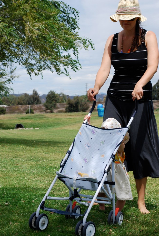 walking with stroller