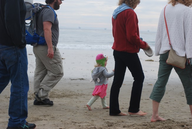 a walk down the beach