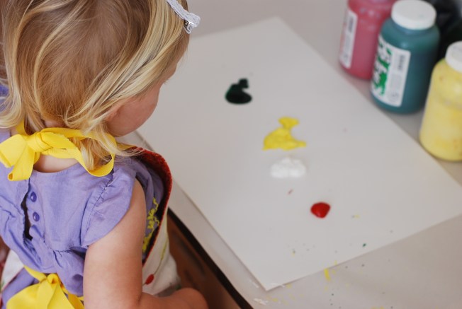 ellie paints for gparents