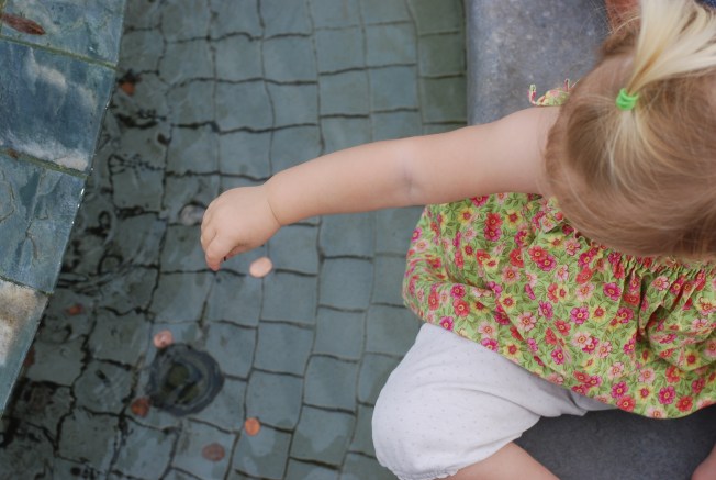 penny in the fountain