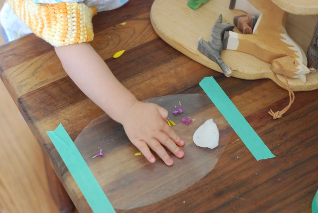 flower petal placing